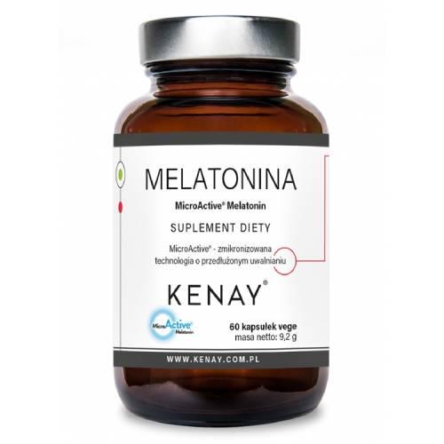 Miniaturka artykułu - Kenay Melatonina MicroActive Melatonin, 60 kaps.