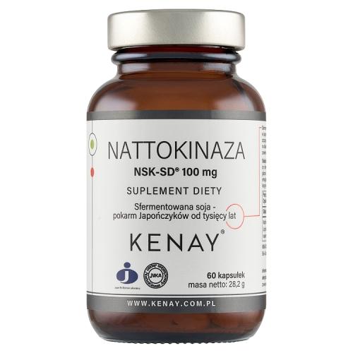 Miniaturka artykułu - KENAY Nattokinaza 100 mg NSK-SD, 60 kaps.