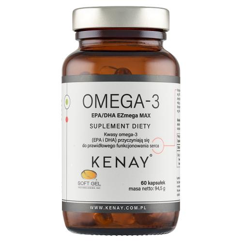 Miniaturka artykułu - KENAY Omega-3 EPA/DHA EZmega MAX, 60 kaps.