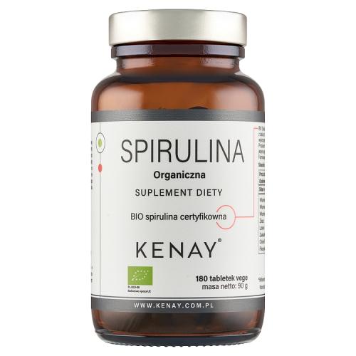 Miniaturka artykułu - KENAY Organiczna Spirulina, 180 tabl.