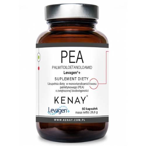 Miniaturka artykułu - Kenay PEA Palmitoiloetanoloamid Levagen+, 60 kaps.