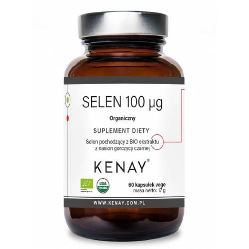 Miniaturka artykułu - Kenay Selen 100 mcg Organiczny, 60 kaps.