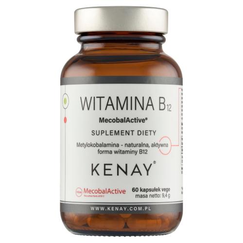 Miniaturka artykułu - KENAY Witamina B12 MecobalActive, 60kaps.