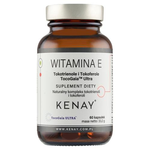 Miniaturka artykułu - KENAY Witamina E tokotrienole i Tokoferole TocoGaia Ultra, 60 kaps.
