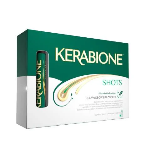 Miniaturka artykułu - Kerabione Shots na wypadanie włos&oacute;w do picia, 25 ml