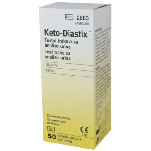 Miniaturka artykułu - Keto-Diastix paski testowe, 50szt.