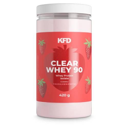 Miniaturka artykułu - KFD Izolat Białka Clear Whey 90 smak truskawkowy, 420 g