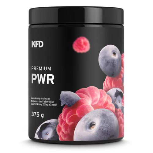 Miniaturka artykułu - KFD Premium PWR Pre-Workout malina-jagoda, 375 g
