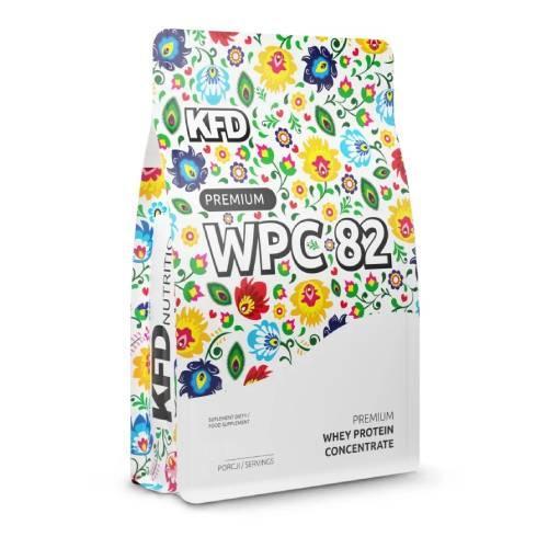Miniaturka artykułu - KFD Premium WPC 82 o smaku truskawkowo-poziomkowym, 700 g