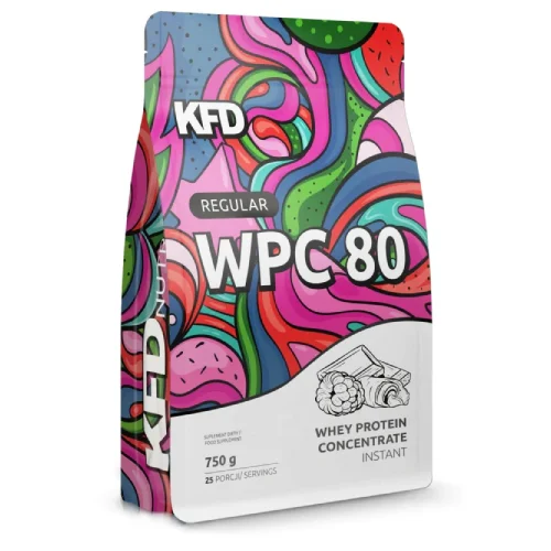 Miniaturka artykułu - KFD Regular WPC 80 biała czekolada - malina, 750 g