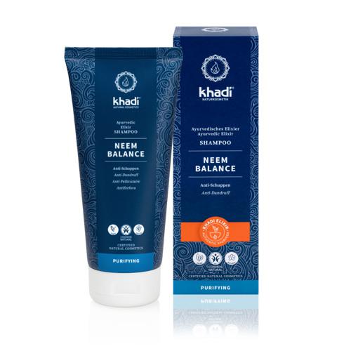 Miniaturka artykułu - KHADI Neem przeciwłupieżowy szampon, 200ml