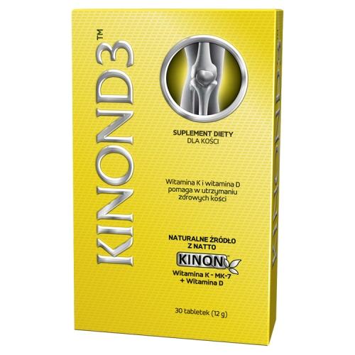 Miniaturka artykułu - Kinon D3 - 30 tabletek 