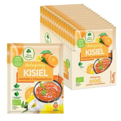 Miniaturka artykułu - DARY NATURY Kisiel Mniszek z pomarańczą EKO, 15 x 30 g
