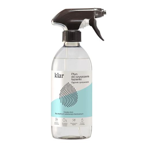 Miniaturka artykułu - KLAR Płyn do czyszczenia łazienki Og&oacute;rek i Przywrotnik, 500ml