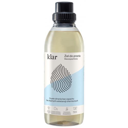 Miniaturka artykułu - KLAR Żel do prania bezzapachowy, 750ml