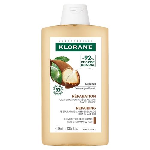 Miniaturka artykułu - Klorane Szampon regenerujący z Cupuacu do włos&oacute;w suchych i zniszczonych, 400 ml