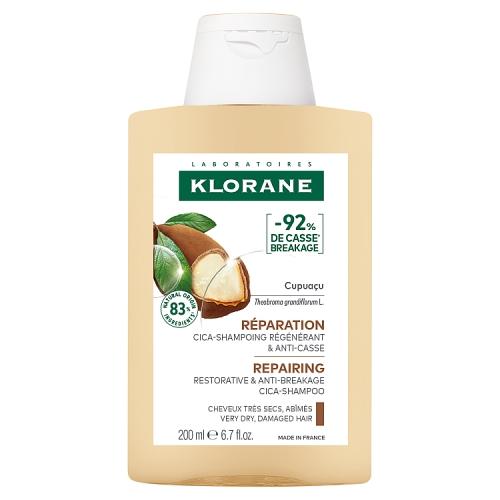 Miniaturka artykułu - Klorane Szampon regenerujący z Cupuacu do włos&oacute;w suchych i zniszczonych, 200 ml