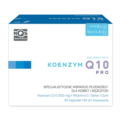 Miniaturka artykułu - Koenzym Q10 Pro, 60 kaps. - suplement diety z koenzymem Q10, cynkiem i selenem