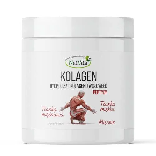 Miniaturka artykułu - NatVita Kolagen Kompleks (Mięśnie + Stawy + Sk&oacute;ra), 270 g