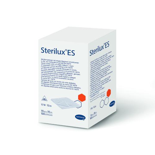 Miniaturka artykułu - Kompresy gazowe niejałowe STERILUX ES 17-nitkowe, 12-warstwowe 10x10cm, 100szt.