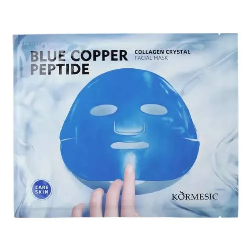 Miniaturka artykułu - Kormesic Blue Copper Peptide Collagen Crystal Facial Mask Hydrożelowa maska do twarzy z peptydami, 60 g