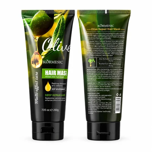Miniaturka artykułu - Kormesic Olive Effect Hair Mask Maska do włos&oacute;w, 200 g