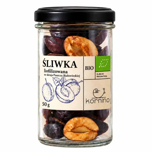 Miniaturka artykułu - Kornino Śliwka węgierka liofilizowana Eko, 50 g