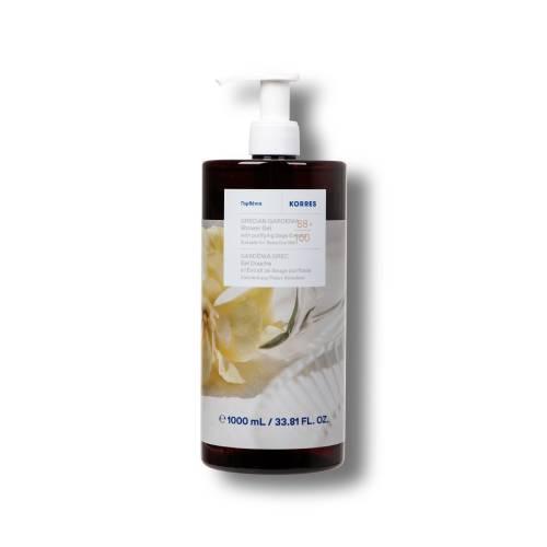 Miniaturka artykułu - Korres Gardenia Żel pod prysznic nawilżający z ekstraktem z szałwii, 1000 ml