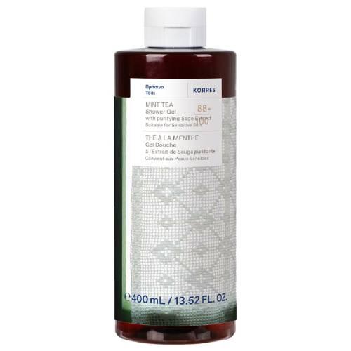 Miniaturka artykułu - Korres Mint Tea Żel pod prysznic, 400 ml