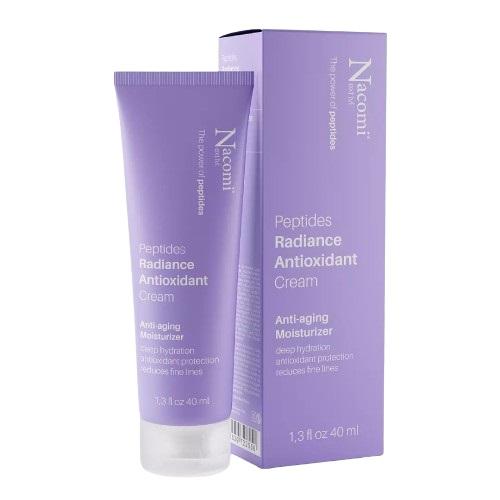 Miniaturka artykułu - Nacomi Next Level Radiance Antioxidant Antyoksydacyjny krem do twarzy z peptydami, 40 ml