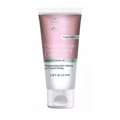 Miniaturka artykułu - BIELENDA PROFESSIONAL Lift & Glow Regenerujący krem olejowy do masażu twarzy, 175ml