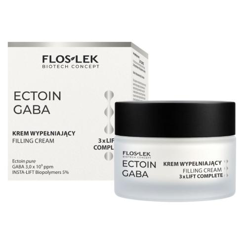 Miniaturka artykułu - Flos-Lek Ectoin Gaba Krem wypełniający do twarzy 3 x Lift Complete, 50 ml