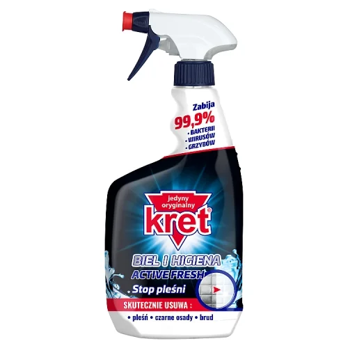 Miniaturka artykułu - Kret Biel i Higiena Active Fresh Płyn do czyszczenia, 620 ml
