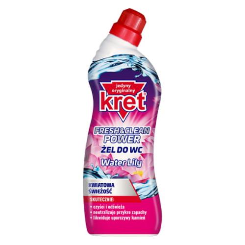 Miniaturka artykułu - KRET Fresh & Clean Power Water Lily Żel do WC, 750 g
