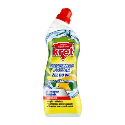 Miniaturka artykułu - KRET Żel do Czyszczenia WC Lemon Harmony, 750 g