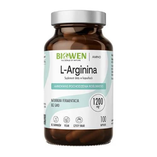 Miniaturka artykułu - Biowen L-Arginina, 100 kaps.