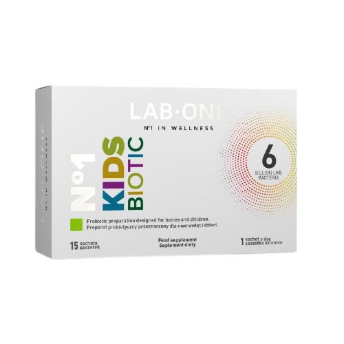 Miniaturka artykułu - LAB ONE Kids biotic, 15 saszetek