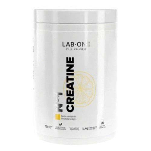 Miniaturka artykułu - Lab One Creatine Kreatyna w proszku smak cytrynowy, 500 g - suplement diety dla sportowc&oacute;w