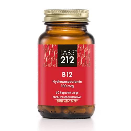 Miniaturka artykułu - Labs212 Witamina B12 Hydroksykobalamin, 60 kaps.