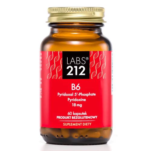 Miniaturka artykułu - LABS212 Witamina B6 P-5-P + Pyridoxine, 60 kaps.
