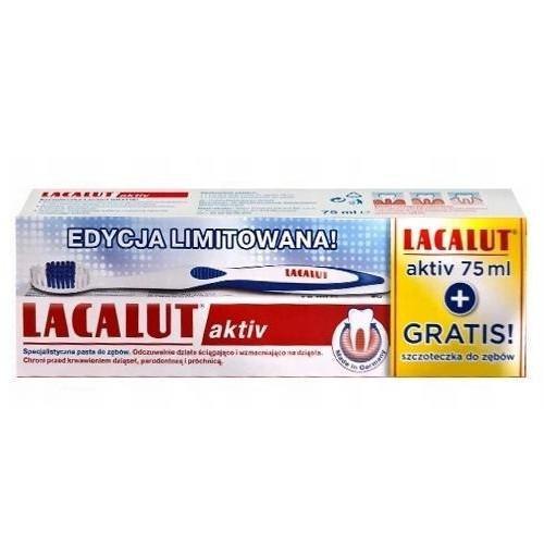 Miniaturka artykułu - LACALUT ACTIV Pasta + szczoteczka - 75 ml