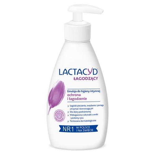 Miniaturka artykułu - Lactacyd Łagodzący Emulsja do higieny intymnej dla sk&oacute;ry podrażnionej, 200 ml