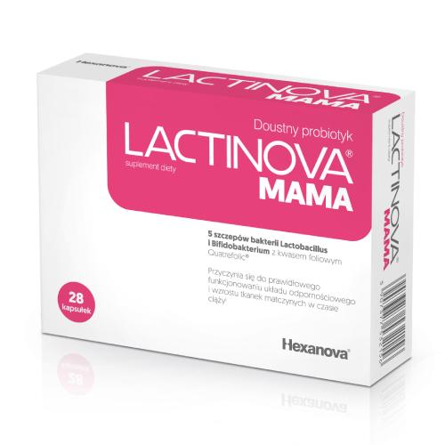 Zdjęcie produktu - Lactinova Mama, 28 kaps. - probiotyk dla kobiet w ciąży