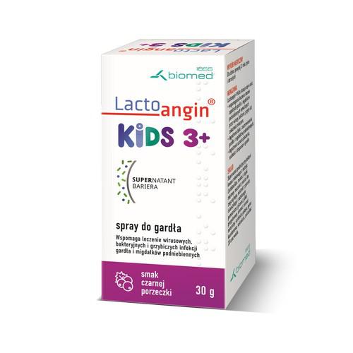 Miniaturka artykułu - LACTOANGIN KIDS czarna porzeczka spray do gardła, 30g