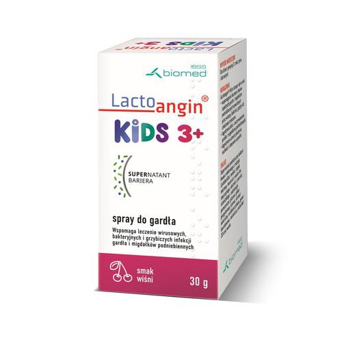 Miniaturka artykułu - LACTOANGIN KIDS Spray do gardła smak wiśniowy, 30g