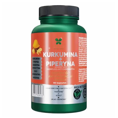 Miniaturka artykułu - LANCO NUTRITIONS Kurkumina + Piperyna, 60 kaps.