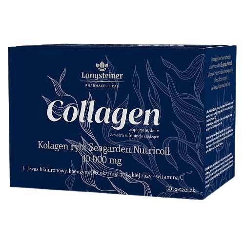 Miniaturka artykułu - Langsteiner Collagen - hydrolizowany kolagen morski 10 000, 30 saszetek