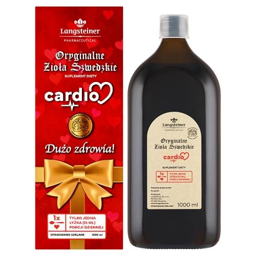 Miniaturka artykułu - Langsteiner Oryginalne Zioła Szwedzkie Cardio, 1000 ml