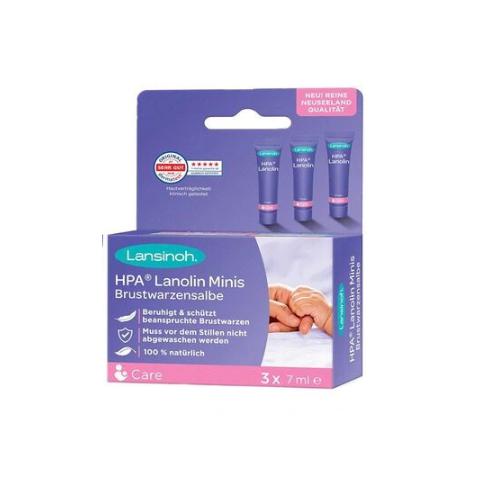 Miniaturka artykułu - Lansinoh HPA Lanolina minis, 3x7 ml