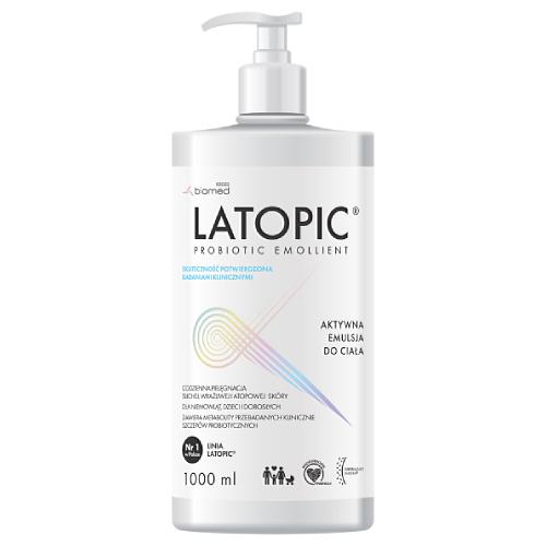 Miniaturka artykułu - Latopic Emulsja do ciała dla sk&oacute;ry atopowej i suchej, 1000 ml